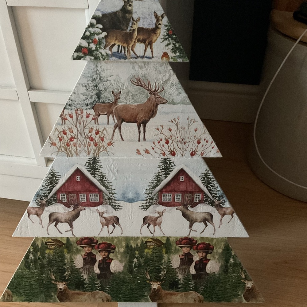 Festive Holiday Tree Decor with Nature Scenes